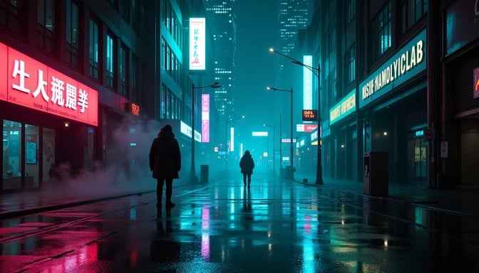 Cyberpunk Night Streets Cyberpunk Night Streets