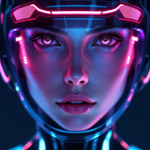 Neon Cyber Warrior