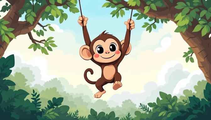 Swinging Jungle Monkey Swinging Jungle Monkey