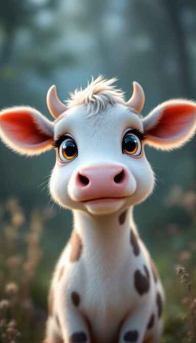 Adorable Spotted Cow