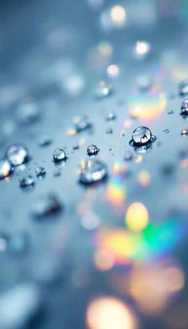 Prismatic Water Droplets