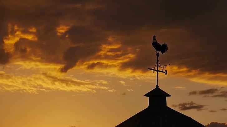 Sunset Rooftop Weathervane Sunset Rooftop Weathervane