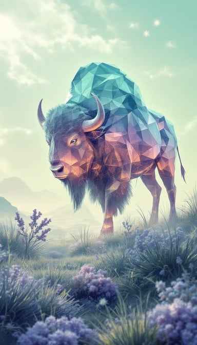 Crystalline Bison Spirit