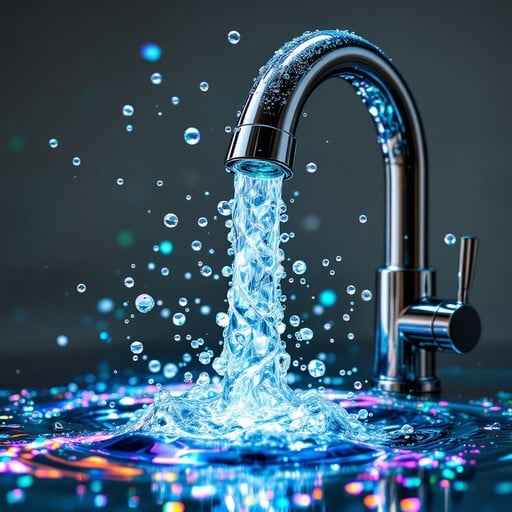 Glowing Water Flow