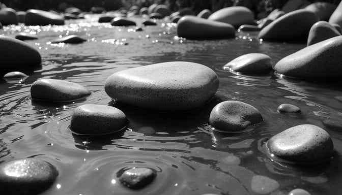 Submerged Smooth Stones Submerged Smooth Stones