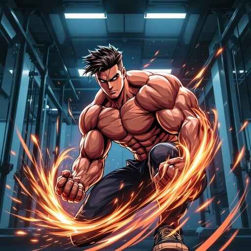 Powerful Anime Workout