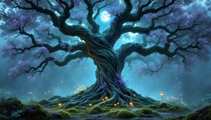 Magical Glowing Tree