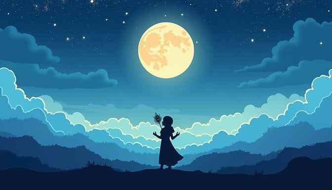 Moongazing Peaceful Night Moongazing Peaceful Night