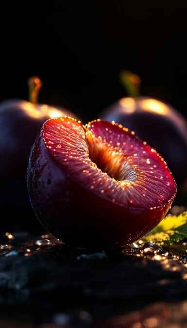 Dramatic Plum Portrait Dramatic Plum Portrait