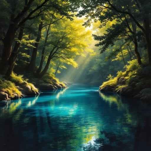 Mystical Forest Stream