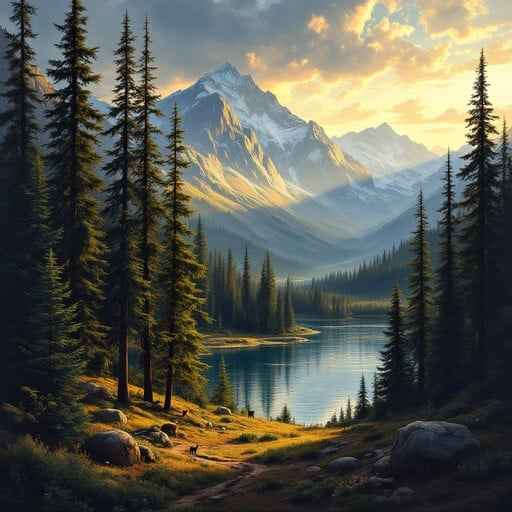 Majestic Mountain Lake Majestic Mountain Lake