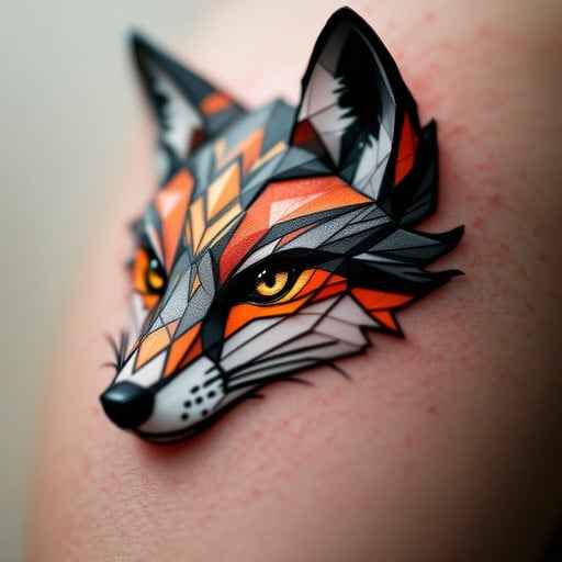 Geometric Fox Art