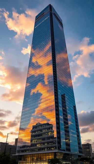 Skyscraper at Sunset