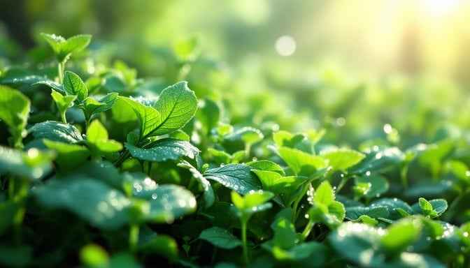 Fresh Dewy Greens