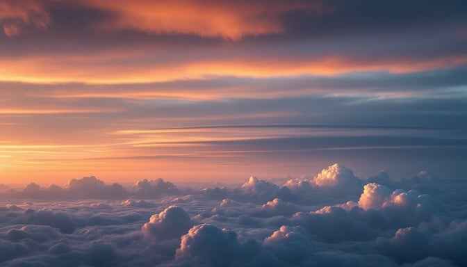 Sunset Above Clouds