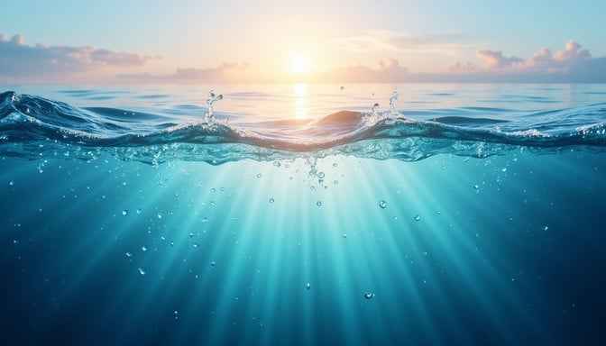 Sunlit Ocean Divide