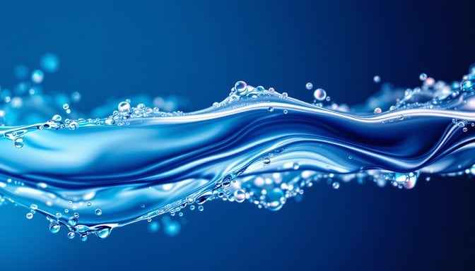 Flowing Azure Waters