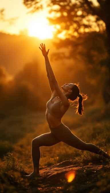 Sunset Yoga Silhouette Sunset Yoga Silhouette
