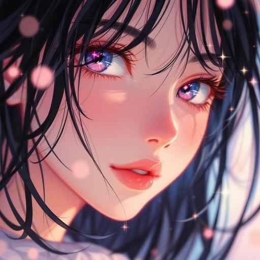 Dreamy Anime Portrait