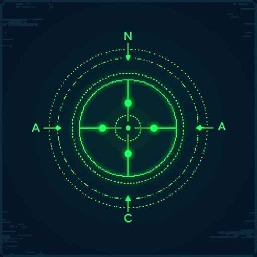 Glowing Pixel Radar