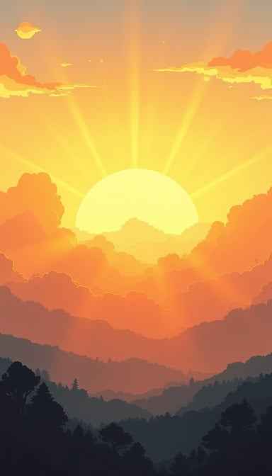 Radiant Mountain Dawn