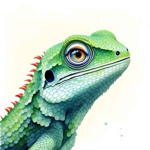 Emerald Reptile Gaze