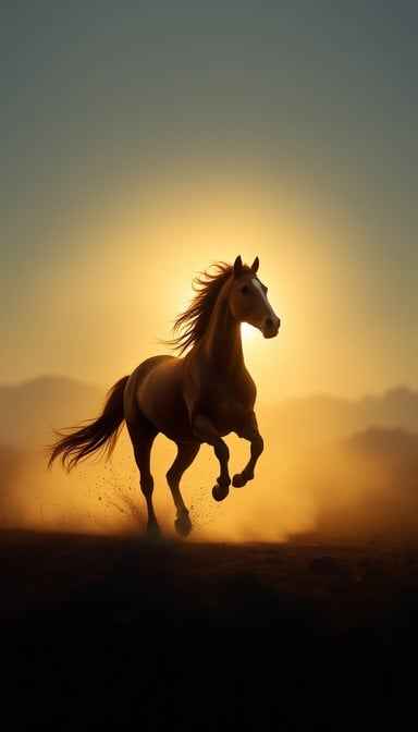 Galloping Into Sunset