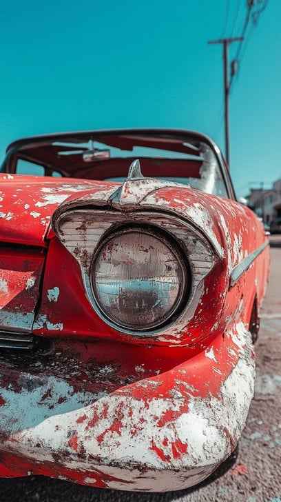 Vintage car close-up Vintage car close-up