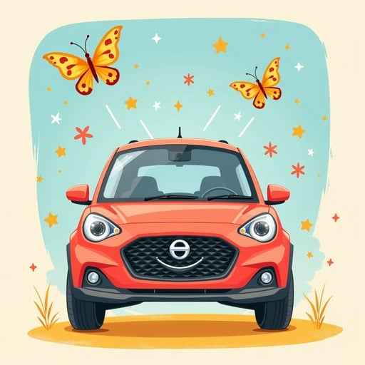 Happy Orange Car Happy Orange Car