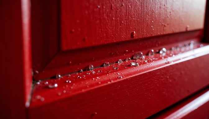 Glistening Red Surface