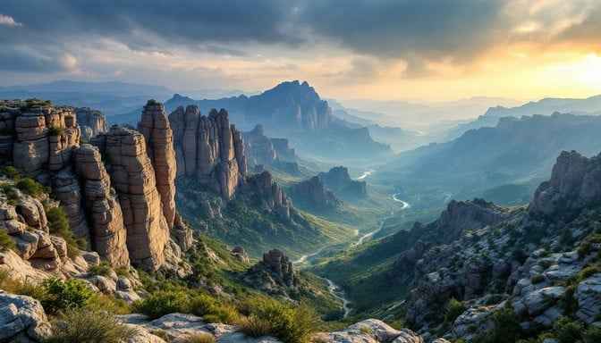 Majestic Mountain Valley Majestic Mountain Valley