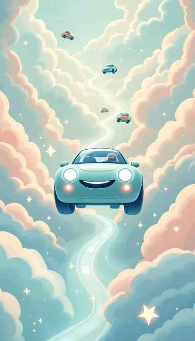 Flying Happy Car Flying Happy Car