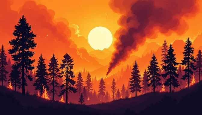 Blazing Wilderness Silhouettes