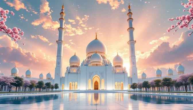 Ethereal Mosque Sunset Ethereal Mosque Sunset