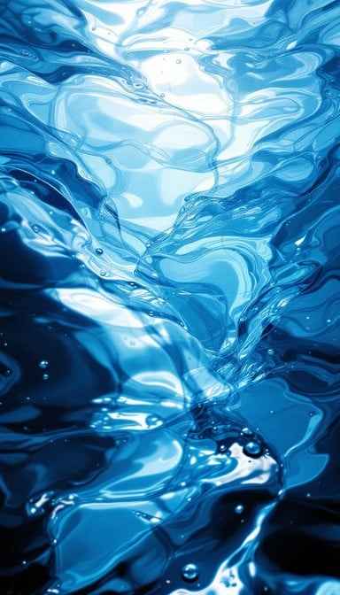 Flowing Azure Waters