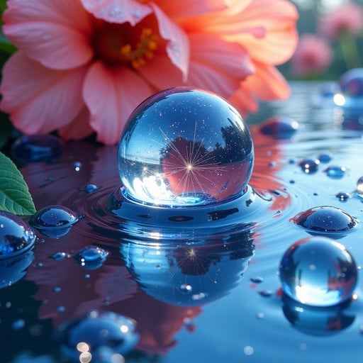 Crystal Water Sphere Crystal Water Sphere