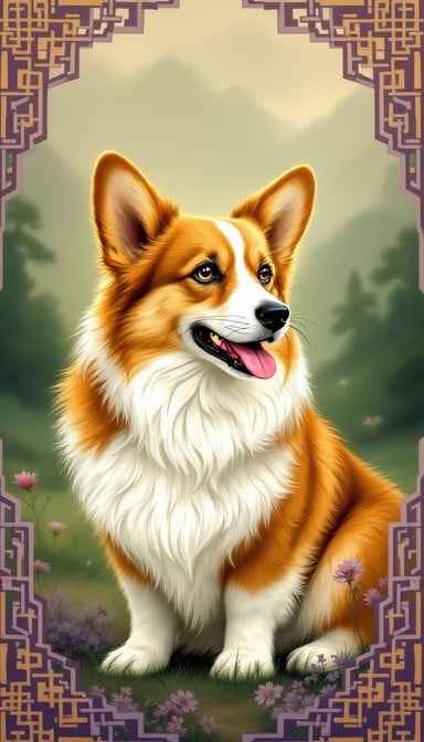 Majestic Corgi Portrait Majestic Corgi Portrait