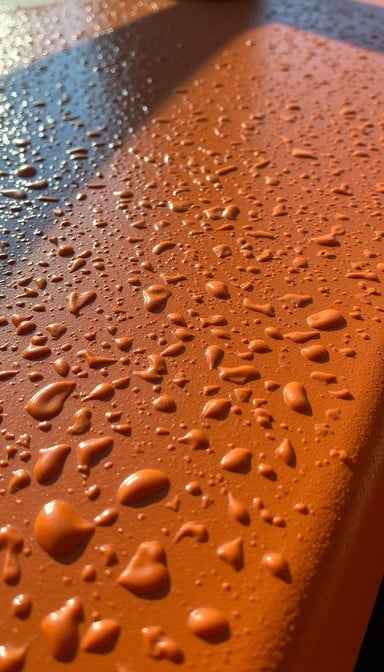 Dewdrops On Orange