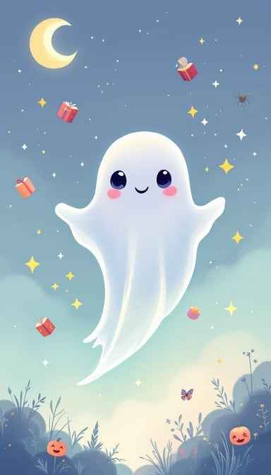 Friendly Glowing Ghost Friendly Glowing Ghost