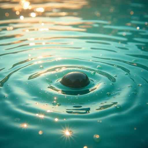 Rippling Teal Serenity