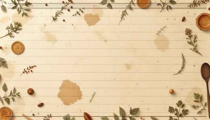 Vintage Recipe Background Vintage Recipe Background
