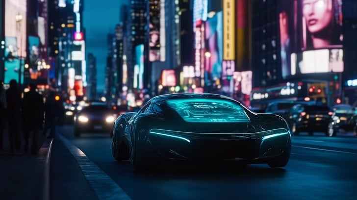Futuristic urban car