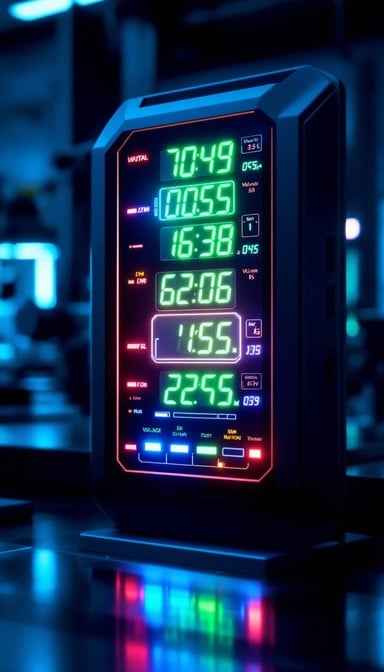 Glowing Digital Display Glowing Digital Display