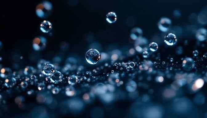 Suspended Water Pearls Suspended Water Pearls