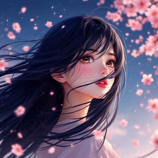 Springtime Anime Beauty
