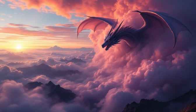 Dragon Meets Sunset