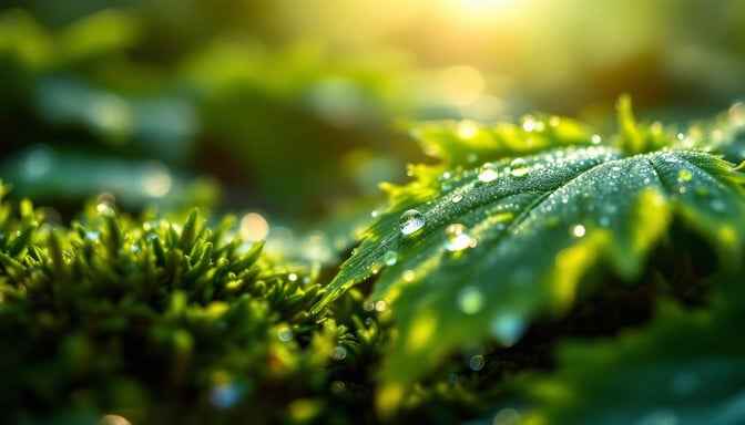 Dewdrops on Moss Dewdrops on Moss