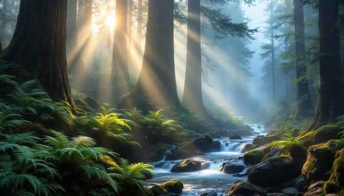 Mystical Forest Stream