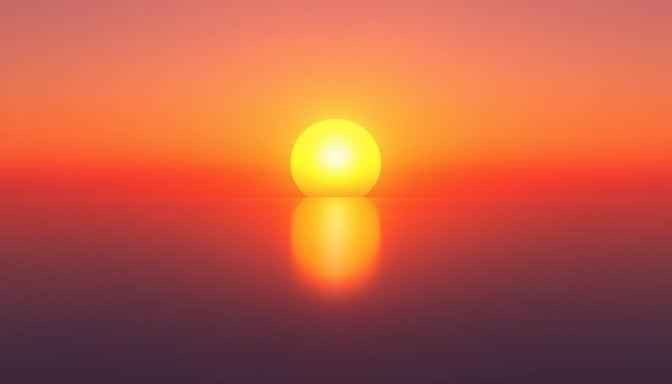 Perfect Sunset Reflection Perfect Sunset Reflection
