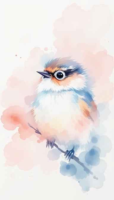 Dreamy Chickadee Portrait